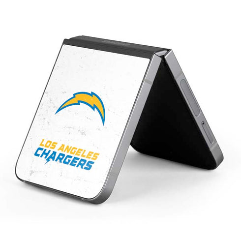 NFL Los Angeles Chargers Distressed Galaxy Z Flip6 Skin